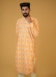 Mustard Yellow Festive Wear Silk Kurta Pajama